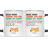 Bite On Butt, Tasse en céramique photo personnalisée personnalisée - Cadeau pour les amoureux des chiens